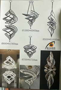 <b>Light</b> Luxury Belt <b>Chandelier</b> for Villa Hotel Dining Room Empty Staircase Glass Middle Large Living HM-XX789 Luxury Living Room C - Product Image 6