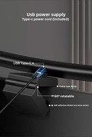 Barre lumineuse pour écran d'ordinateur moderne en ABS DC, avec variateur d'intensité, lampe de bureau LED USB pour la maison, le bureau, les jeux sur PC