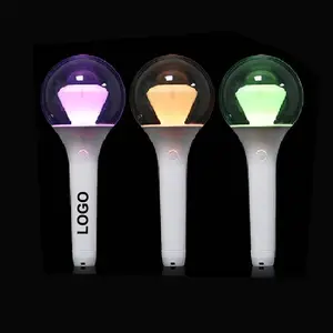 Custom Acrylic LOGO Diamond Shape Concert Events Party Led Flashing Glow Ball Stick