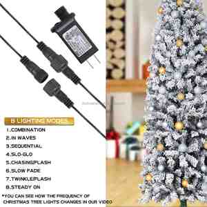 High Quality 1.8m & 2.1m Slim <b>Christmas</b> <b>Tree</b> Artificial Flocking Snow Craft Decoration for Holidays - Product Image 4