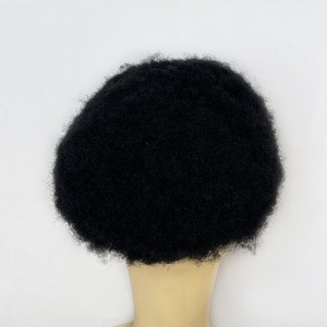 Sistema de Reemplazo Capilar con Base de PU Completa, Cabello Afro Rizado para Hombre Negro - Product Image 5