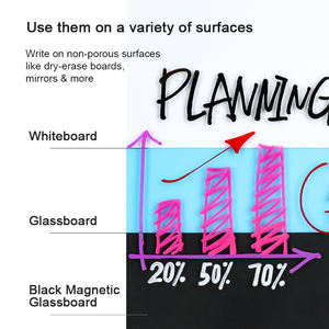 Mobee P-220F classique MultiColor Large Volume Glassboard Marker Valve System Dry Erase Glass board Marker pen - Product Image 6