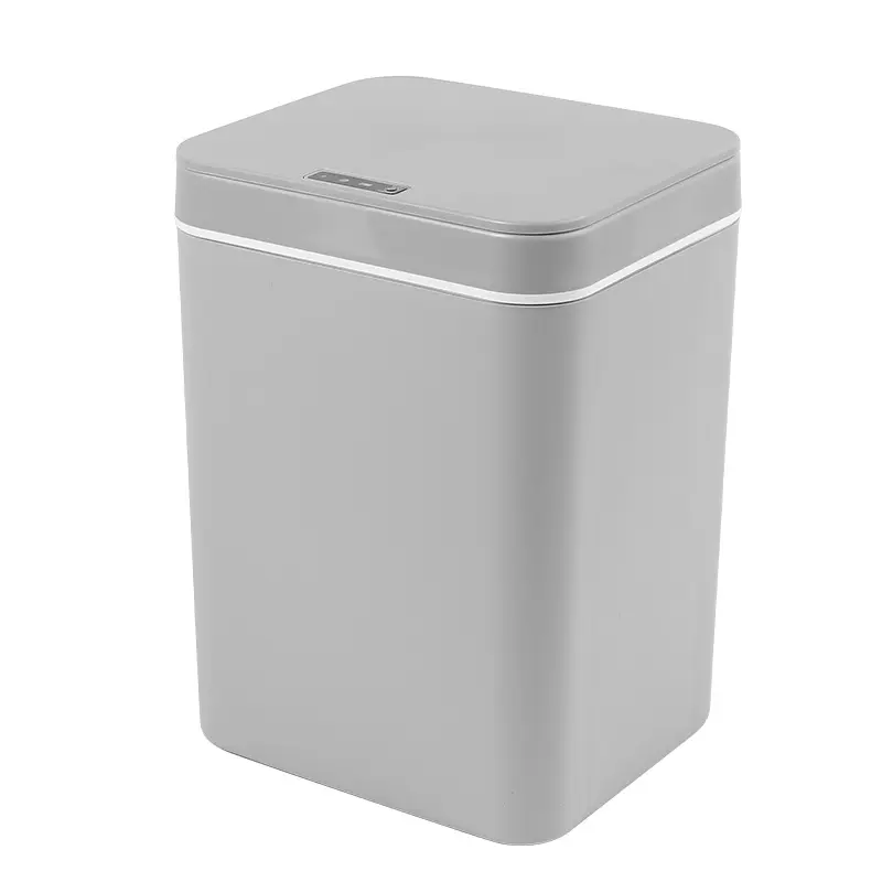 Automatic Sensor Touchless ABS Plastic Waste Bin with Lid Bathroom Kitchen Odor Remover Garbage Can Waterproof Bagging Trash Can