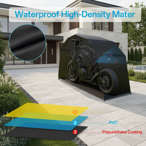 Tente de protection pour moto personnalisable Aoshuna pour <span class=keywords><strong>Aprilia</strong></span> ARCH Roof, tissu Oxford 600D, structure en acier inoxydable, pliable - Product Image 3
