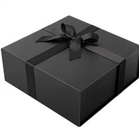 Hochwertige Schwarze Starre Geschenkbox mit Magnetverschluss Matt-Laminierung Schaumstoffeinlage Individuelles Logo für Geschenk- und Handwerkszwecke