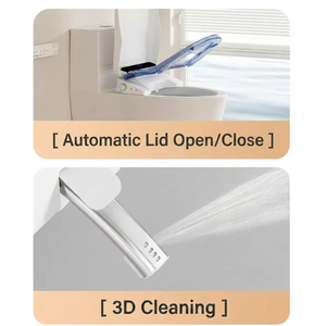 Nouvel arrivage : Siège <span class=keywords><strong>de</strong></span> toilette intelligent chauffant moderne pour salle <span class=keywords><strong>de</strong></span> bain, avec couvercle allongé en U, télécommande et séchage à air chaud - Product Image 4