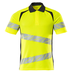Camiseta Polo de Alta Visibilidad, Fluorescente, Reflectante, de Manga Larga, sin Costuras, para Hombre y Mujer, Cómoda, de Poliéster - Product Image 1