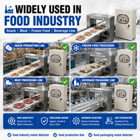 Détecteur de métaux pour aliments, détecteur de métaux de qualité alimentaire, machine de détection de métaux à convoyeur pour la ligne de production alimentaire