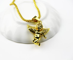 Collana con Ciondolo <span class=keywords><strong>Charm</strong></span> 'Spread Your Wings' in Lega di Zinco con Cristalli e Strass, Catena Singapore Intrecciata - Product Image 4