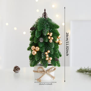 Decoraciones Navideñas de Fábrica, Árbol de Navidad de Escritorio, Pequeño Árbol en Maceta para Sala de Estar, Adornos Besson - Product Image 6