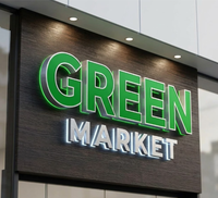 Letras de Canal LED 3D de Grado Comercial, Especificaciones Personalizadas para Fachadas de Tiendas