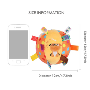 Yeni varış peluş köpek vokal oyuncak topu komik interaktif <span class=keywords><strong>Pet</strong></span> oyuncaklar ile Bells temizleme diş çiğnemek oyuncak küçük büyük köpekler kediler için - Product Image 3