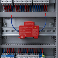 Boîtier MCB à montage sur rail DIN, extincteur automatique à aérosol rouge pour la suppression d'incendie dans les systèmes de transmission d'énergie électrique