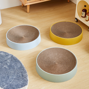 Griffoir pour chat rond en carton personnalisé en gros, lit pour chat pour l'intérieur - Product Image 2