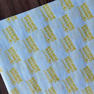 Emballage pour sandwichs et hamburgers en gros, revêtement PE/cire/silicone, qualité alimentaire, design personnalisé, taille personnalisée, résistant à la graisse, imperméable, écologique - Product Image 4