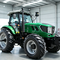 Tracteur à quatre roues motrices compatible avec divers équipements agricoles