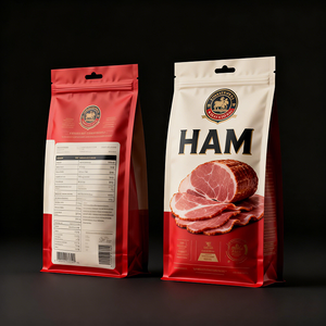 Bolsa <span class=keywords><strong>de</strong></span> plástico impresa personalizada con cierre trasero para envasado <span class=keywords><strong>de</strong></span> mariscos, carne congelada, jamón asado, bolsa para jamón - Product Image 5