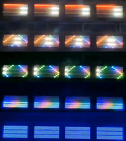 RGB+Weiß 135+30 Segment 990PC LED Stroboskop-Licht Explosiver Blitz Dynamischer Verfolgungseffekt für DJ Disco Bühnenbeleuchtung