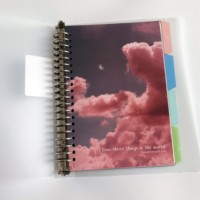 PVC Cover Notebook mit Metallring binder mit Divider Tab Page Printing