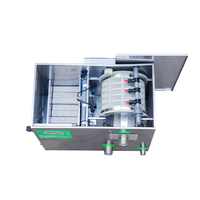Système de filtration rotatif à tambour en acier inoxydable QihangRAS pour petits aquariums et bassins à koïs, avec lumière UV et média bio, équipement d'aquaculture