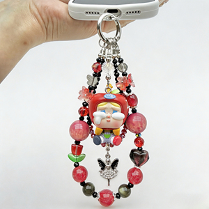 Amplia Variedad de Estilos Disponibles, Cadena para Teléfono con Cuentas de la Figura Crybaby de Pop Mart, Llavero Personalizable para Teléfono - Product Image 3