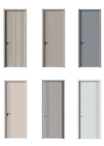 Puerta de MDF Minimalista para Interiores, Superficie Acabada, Apertura Manual, Aislamiento Acústico, para Dormitorio - Product Image 2
