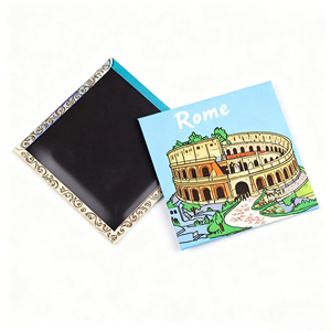 Customized Rectangle Promotional Advertising Photo Printed Refrigerator Decor Metal <b>Fridge</b> Magnet - Product Image 1