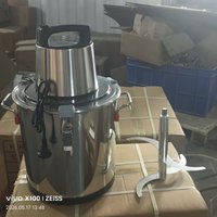 Hachoir à viande électrique commercial 20L en acier inoxydable 304, robot culinaire multifonction avec verrouillage pour restaurant et supermarché