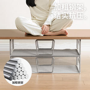 Boîte de rangement transparente pliable pour chaussures, style tiroir rectangulaire, pour baskets, bottes, talons hauts, organisateur sous le lit de la chambre - Product Image 2