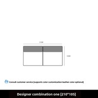 Canapé modulaire sectionnel moderne à trois places en tissu, design créatif, double face, forme carrée, style bloc de tofu, pour salon, combinaison libre