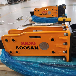 SOOSAN SB30 เครื่องเจาะไฮดรอลิกแบบติดตั้งบนรถ รับประกันหนึ่งเดือน พร้อมอะไหล่ที่เหมาะสม สายยาง หัวเจาะ กล่องเครื่องมือ กระบอกสูบนิโตรเจน - Product Image 2