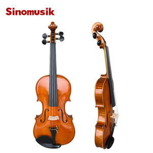 Violín Profesional Sinomusik, Personalizado, con Tapa de Abeto Tallado y Acabado en Madera Flameada, Hecho a Mano, Pintado con Óleo - Product Image 3