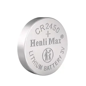 Bateria de célula de botão de íon de lítio ESL CR2450 3.0V 600mAh Primária 3V Li/Mn Controle Remoto Brinquedo Bateria Henli Max 1.8 50MA
