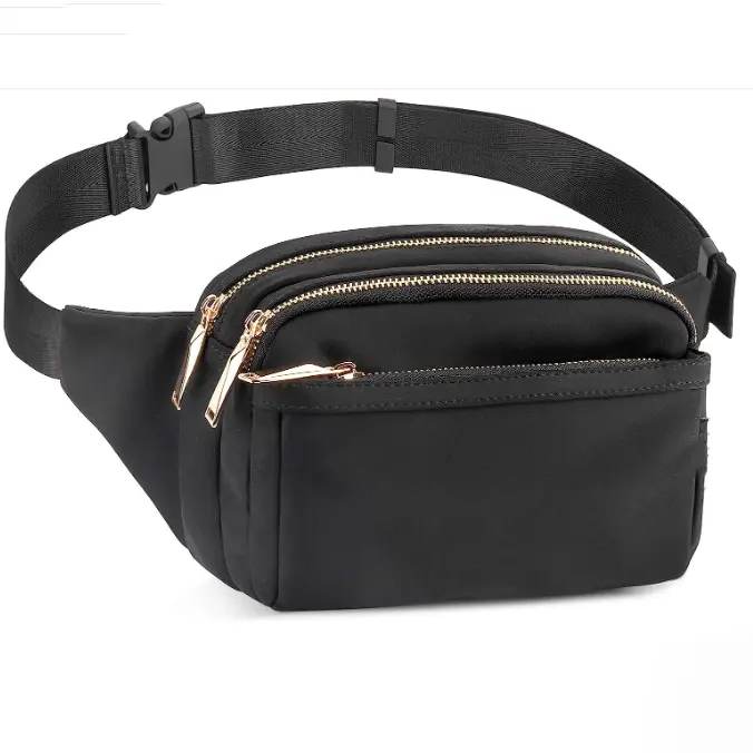 Поясная сумка для женщин и мужчин, поясная сумка с 4 карманами на молнии, модные сумки через плечо