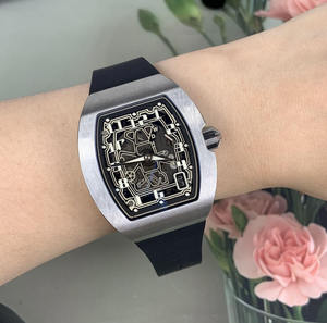 RM67-01 Luxury High Quality Water Resistant Mechanical <b>Watch</b> 40mm ETA Movement Sapphire Crystal Square <b>Case</b> Titanium Skeleton - Product Image 3