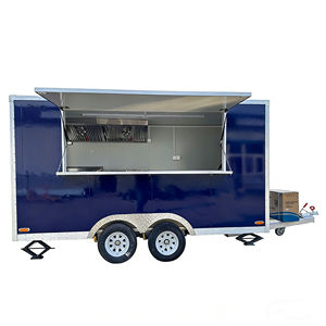 Chariot de restauration mobile d'usine, chariot de vente ambulante, chariot à snacks, chariot à hamburgers, chariot à café, chariot à glaces, camion de restauration, marché nocturne, vente de rue, en acier inoxydable - Product Image 3