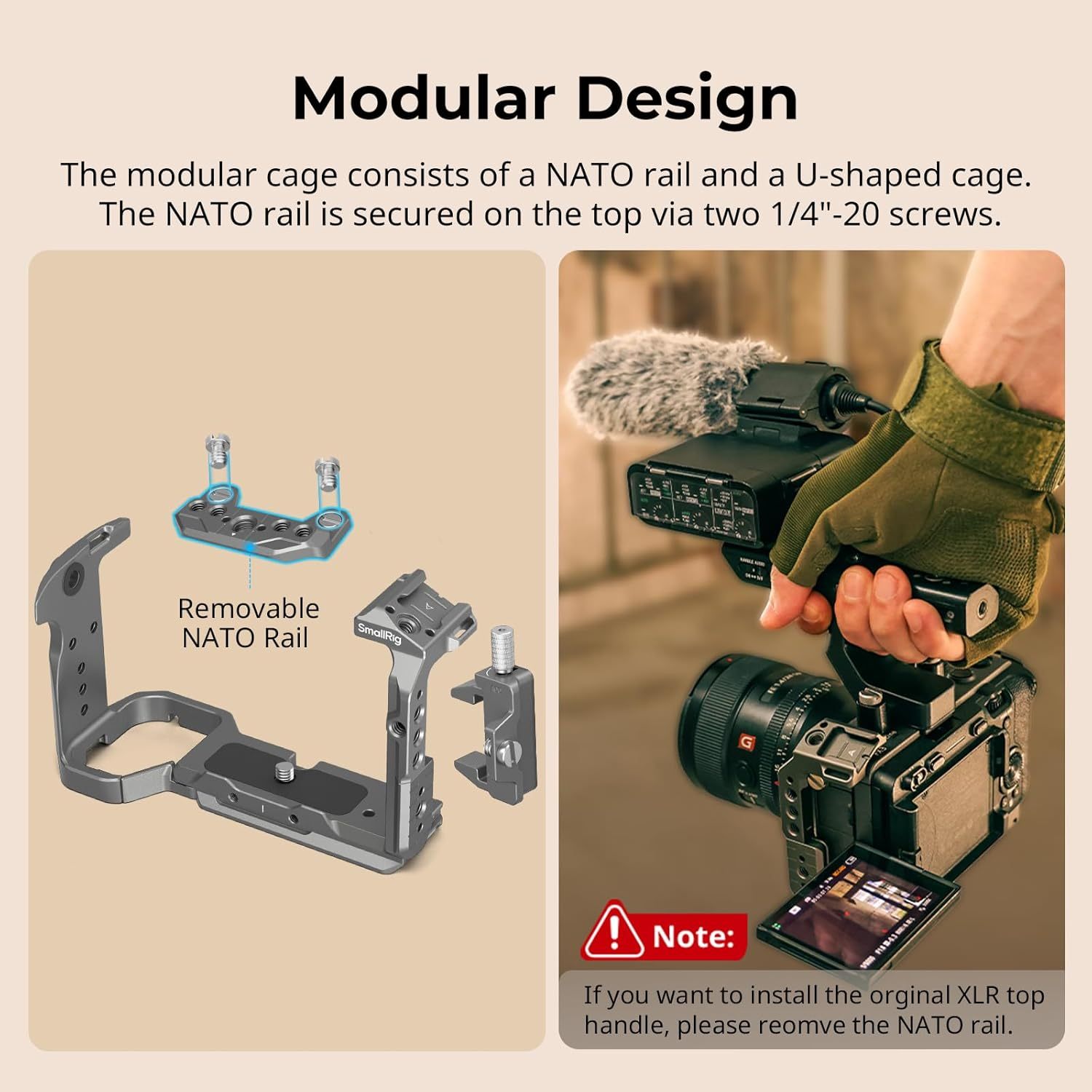 SmallRig FX3 FX30 HawkLock Quick Release Camera Cage Kit for Sony 