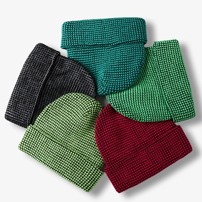 100 Acrylic Rib Knit 3D Puff