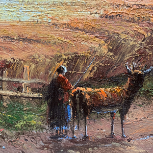 20 In × 24 en pinturas al óleo de Bellas Artes pintadas a mano 100% auténtico Tema de animales de campo clásico - Product Image 1