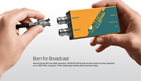 AVMATRIX MINI SC1112 Convertidor Mini Profesional de 3G-SDI a HDMI, Compatible con 1080p60, con Salida SDI Loop Out para Monitor de Cámara Profesional