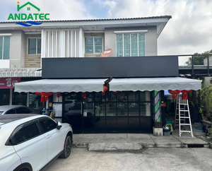 Gazebo para <span class=keywords><strong>Restaurante</strong></span> al Aire Libre, Toldo Eléctrico <span class=keywords><strong>de</strong></span> Aluminio Personalizado con Casete Completo - Product Image 4