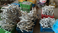 Cleats d'amarrage en aluminium moulé de style S, 10 pouces, 12 pouces, 15 pouces, résistants à la corrosion, montage encastré, accessoires pour bateaux