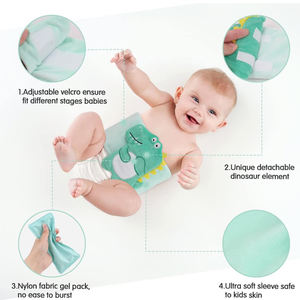 Alivio para Cólicos, Gases y Dolor de Estómago, Envoltura Térmica para el Abdomen con 2 Paquetes de Gel para Recién Nacidos y Bebés, Almohadilla Térmica para Bebés - Product Image 3