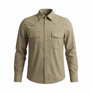 Chemises de travail SAFETY 7oz <span class=keywords><strong>FR</strong></span> pour hommes, chemise de soudage haute visibilité, résistante aux flammes, 100% coton, manches longues, CAT2 - Product Image 4