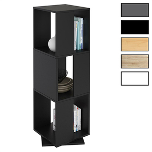 360 <strong>Spinning</strong> Book Storage Shelf Wood Rotating Revolving Bookshelkf <strong>Bookcase</strong> - Product Image 5