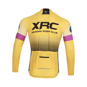Fully Customizable Sublimation Printed Team Logo Material Style Sun Protection Long Sleeve Spring Autumn <b>Road</b> Bike Jersey - Product Image 3