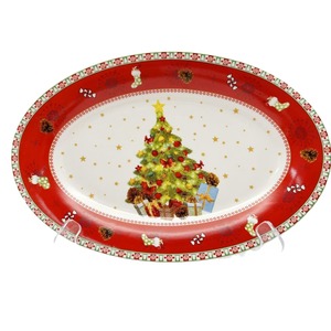 Assiette en céramique 2026 en gros pour Noël, assiette à bœuf, assiette à petit-déjeuner et dessert peinte à la main, cadeau de festival - Product Image 5
