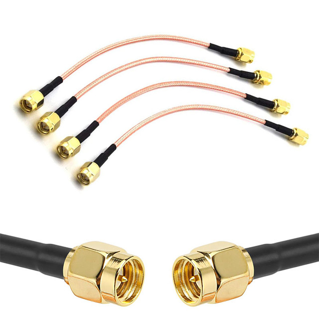 Coaxial Coax Cable Assembly 3G/4G/5G/LTE Network Equipment SMA Male SMA Male Antenna Extender Cable Adapter Jumper Connector