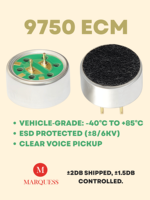 MIC Factory fournit un microphone électret unidirectionnel à réduction de bruit à 9750 broches pour les produits automobiles