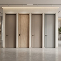 Portes intérieures en bois Yonking pour hôtels et maisons, design moderne et épuré, laquées, pour chambre à coucher